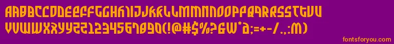 Zoneriderexpand Font – Orange Fonts on Purple Background