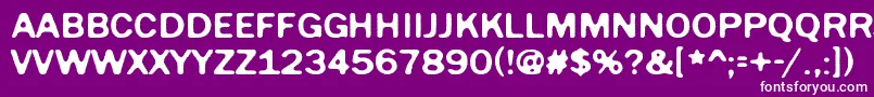 TomorrowComesToday Font – White Fonts on Purple Background