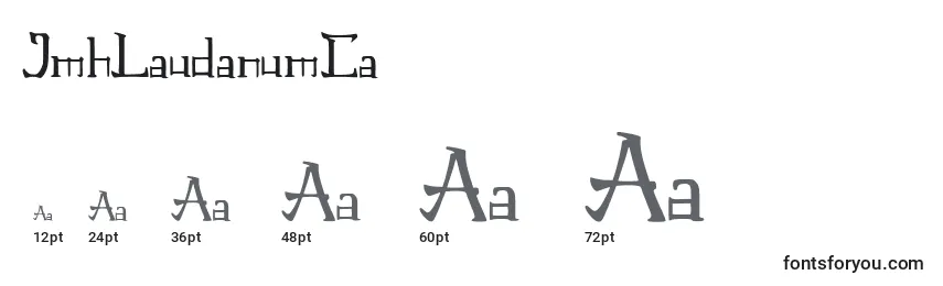 Размеры шрифта JmhLaudanumCa (81394)