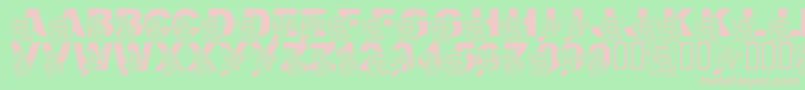 LmsCostumeParty Font – Pink Fonts on Green Background