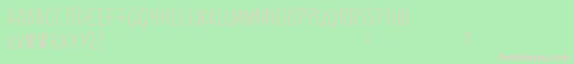 GreenSurf Font – Pink Fonts on Green Background