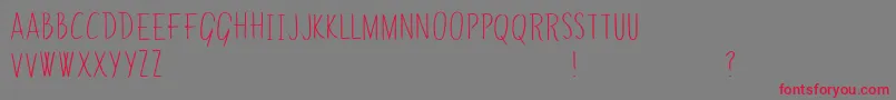 GreenSurf Font – Red Fonts on Gray Background