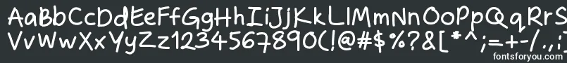 Zakirahshandb Font – White Fonts