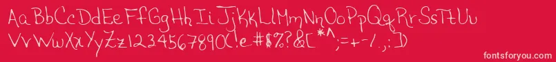 fuente Lehn208 – Fuentes Rosadas Sobre Fondo Rojo