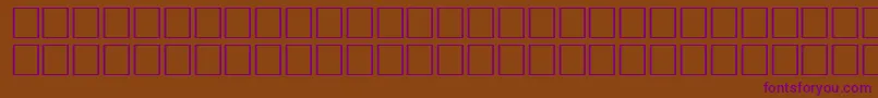 Шрифт TangyRegular – фиолетовые шрифты на коричневом фоне
