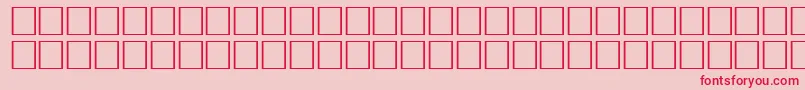 TangyRegular Font – Red Fonts on Pink Background