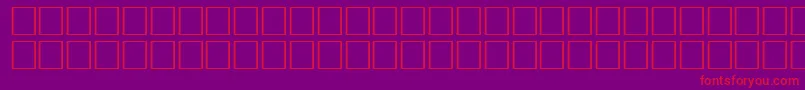 TangyRegular Font – Red Fonts on Purple Background