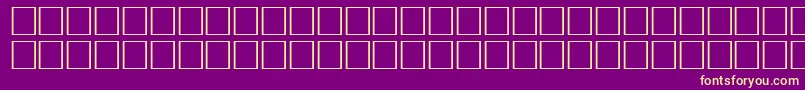 TangyRegular-Schriftart – Gelbe Schriften auf violettem Hintergrund