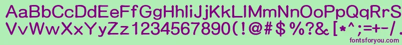 Mdart Font – Purple Fonts on Green Background