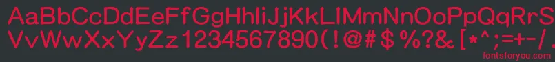 Mdart Font – Red Fonts on Black Background