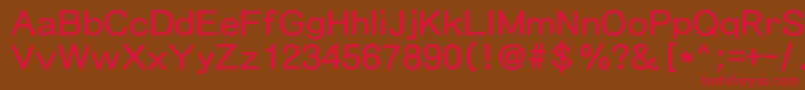 Mdart Font – Red Fonts on Brown Background