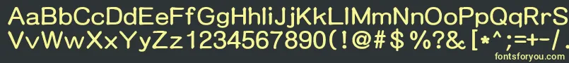 Mdart Font – Yellow Fonts on Black Background