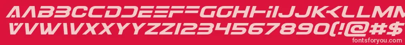 More about Eurofighterexpandital Font Eurofighterexpandital Font – Pink Fonts on Red Background