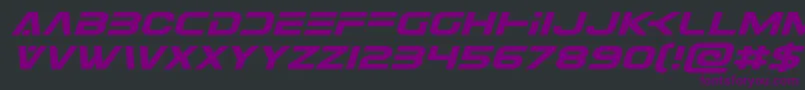 More about Eurofighterexpandital Font Eurofighterexpandital Font – Purple Fonts on Black Background