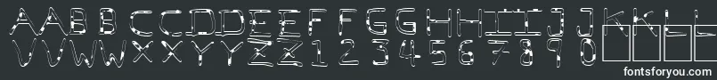 Pfvbf7wd Font – White Fonts on Black Background