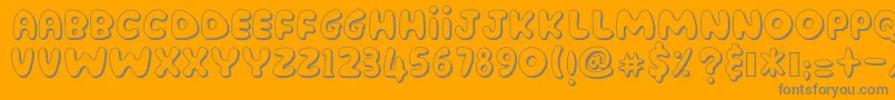 Lisätietoja AmenderTu-fontista AmenderTu-fontti – harmaat kirjasimet oranssilla taustalla