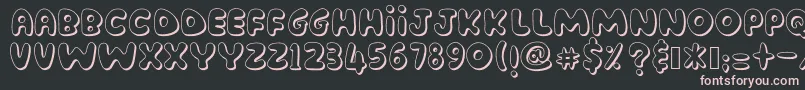 AmenderTu Font – Pink Fonts on Black Background