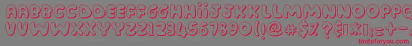 AmenderTu Font – Red Fonts on Gray Background