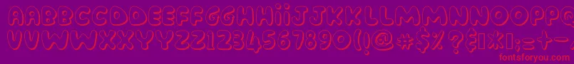 Więcej informacji o czcionce AmenderTu Czcionka AmenderTu – czerwone czcionki na fioletowym tle