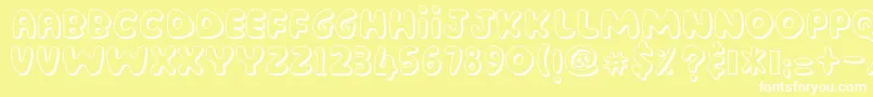 AmenderTu Font – White Fonts on Yellow Background