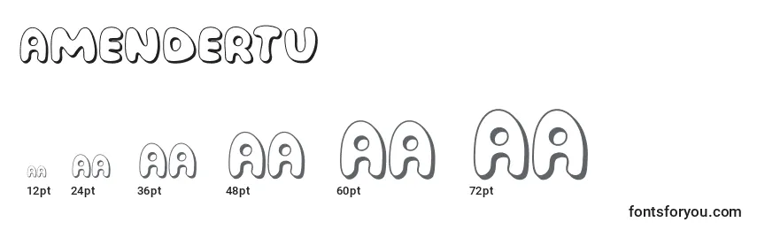 AmenderTu Font Sizes
