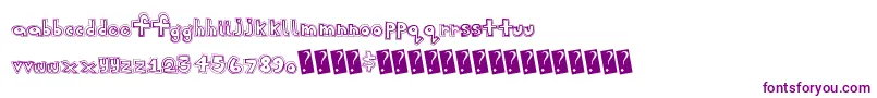 Sanscollege Font – Purple Fonts on White Background