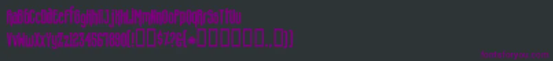 Concshoe Font – Purple Fonts on Black Background