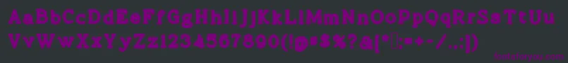 Шрифт Cobera – фиолетовые шрифты на чёрном фоне