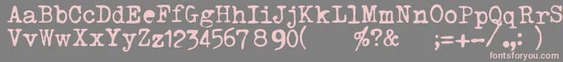 TriumphTippa Font – Pink Fonts on Gray Background