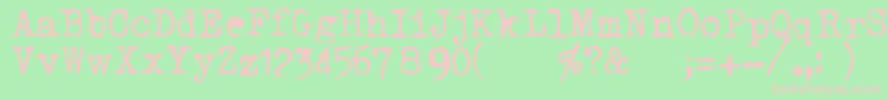 TriumphTippa Font – Pink Fonts on Green Background