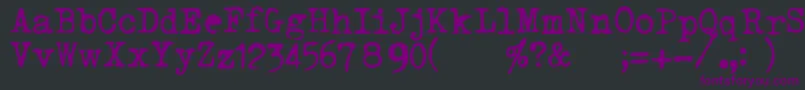 TriumphTippa Font – Purple Fonts on Black Background