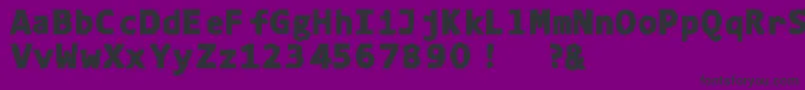 4ka Font – Black Fonts on Purple Background