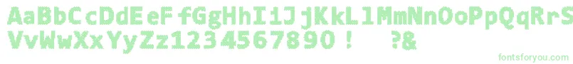 4ka Font – Green Fonts on White Background