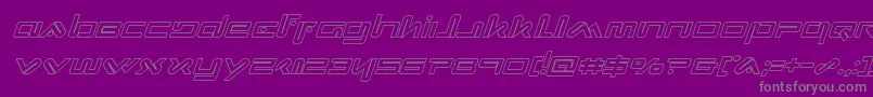 More about Xephyroutital Font Xephyroutital Font – Gray Fonts on Purple Background