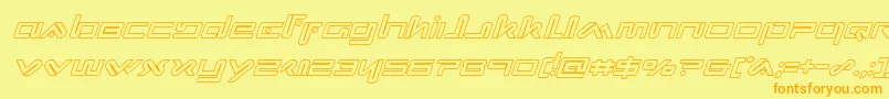 fuente Xephyroutital – Fuentes Naranjas Sobre Fondo Amarillo