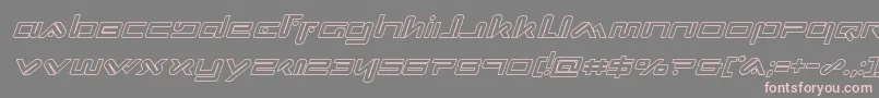 Weitere Informationen zur Xephyroutital-Schriftart Xephyroutital-Schriftart – Rosa Schriften auf grauem Hintergrund