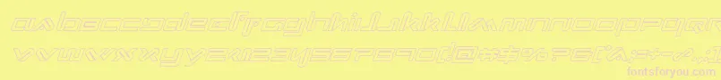 Xephyroutital Font – Pink Fonts on Yellow Background