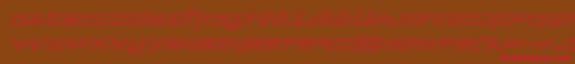 Xephyroutital Font – Red Fonts on Brown Background