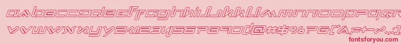 Xephyroutital Font – Red Fonts on Pink Background