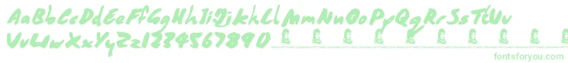 CoffeeMocha-Schriftart – Grüne Schriften
