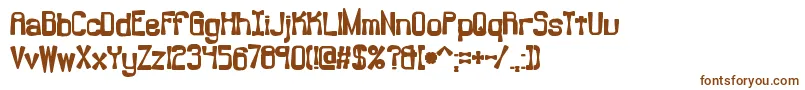 Backlash Font – Brown Fonts on White Background