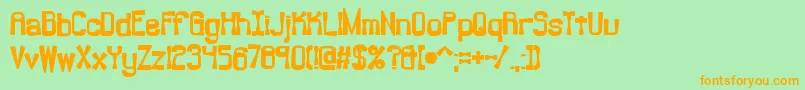 More about Backlash Font Backlash Font – Orange Fonts on Green Background