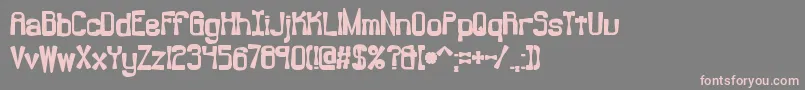 Backlash Font – Pink Fonts on Gray Background