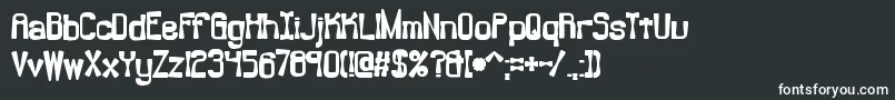 Backlash Font – White Fonts on Black Background