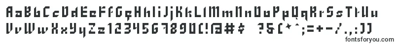 Шрифт Zhang – техно шрифты