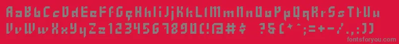 Zhang Font – Gray Fonts on Red Background