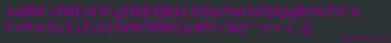 TimesNrCyrMtBold90b Font – Purple Fonts on Black Background
