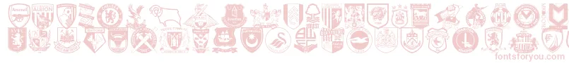 フォントEnglishfootballclubbadges – ピンクのフォント