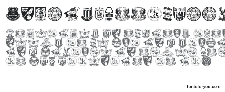 Обзор шрифта Englishfootballclubbadges