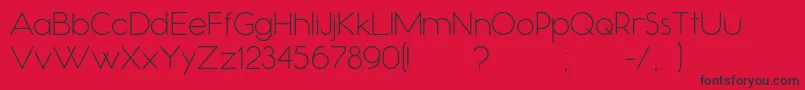 Occupied Font – Black Fonts on Red Background